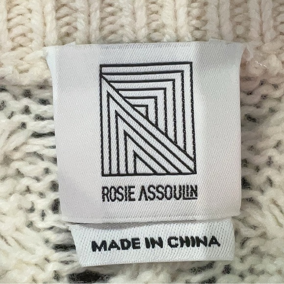 ROSIE ASSOULIN Thousand in One Ways Floral Convertible Cami Sweater Ivory XS - Picture 8 of 10